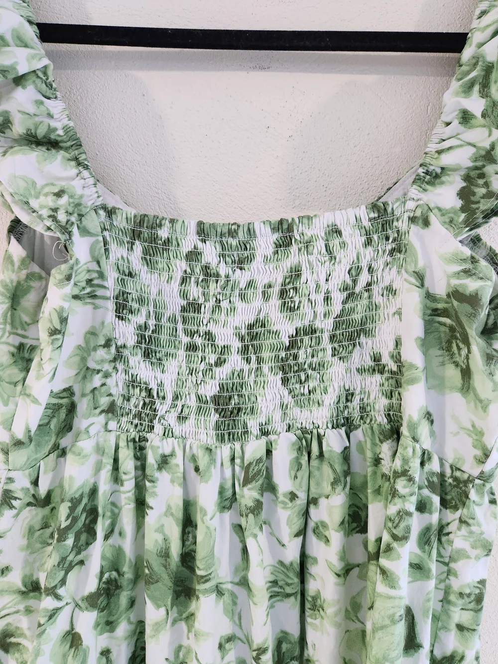 Abercrombie & Fitch Green Floral Tiered Maxi Dress - Picture 7 of 11